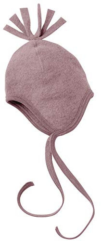 Engel Natur, Fleece Mütze, 100% Wolle (kbT) (74/80, Rosenholz Melange)