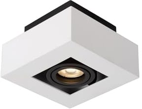 LUCIDE XIRAX - Deckenstrahler - LED Dim to warm - GU10-1x5W 2200K/3000K - Weiß
