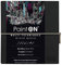 Clairefontaine 975434C - Skizzenbuch mit Fadenbindung, 64 Blatt Zeichenpapier PaintOn Schwarz 14x14 cm 250g, Gummizugverschluss, Softcover Schwarz