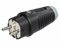 PCE Gummi-Schutzkontaktstecker Taurus2, schwarz/grau