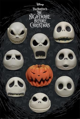 Maxi-Poster Nightmare Before Christmas Many Faces of Jack 61 x 91,4 cm
