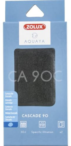 Zolux - Filtre pour Pompe Cascade 90, Filtre CA 90 C Cartouche zeocarb x 2. pour Aquarium. - ZO-330204
