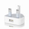 UK 3 Pin Mains USB Wall Charger Plug Adaptor - Compact Phone Charge Head 5V/1A/5W for iPhone 14/13/12 Pro/11 Pro/XS Max/XR/X/8/7/6 Plus/5S/iPad, Samsung, MP3, USB Devices
