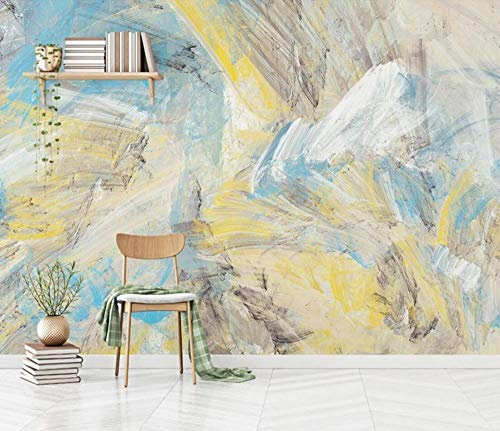 ZXCHEE Fototapete Abstrakte Frische Kunstlinien 400x280cm Tapete Kinderzimmer Vliestapete Wohnzimmer Schlafzimmer Wandtapete Deco