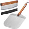 SILBERTHAL Pizzaschieber Set 30cm 2tlg - Mit Profi Pizzaschneider - Zubehör Set aus Edelstahl mit Akazienholz - Ideal für Pizza, Brote und Kuchen im Heimofen - Spülmaschinenfest