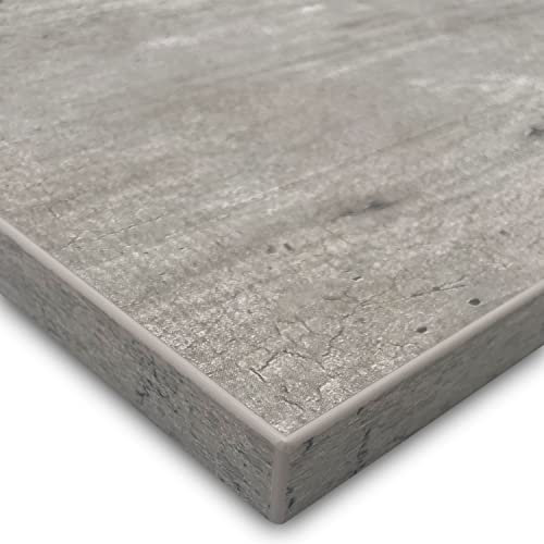 X57 Tischplatte 19mm Dekorplatte nach Maß Holzplatte melaminharzbeschichtet Spanplatte mit 2mm ABS Kante Umleimer (140x70cm. Beton)