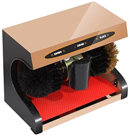 Machine de cirage de chaussures sur pied, processeur de cirage de chaussures entièrement automatique contrôlé par capteur infrarouge pour cireuse de chaussures électrique Hotel Bank Club Hall (or ros