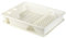Engelland Abtropfgestell, Abtropfgitter, Farbe: Creme-Weiß, Geschirrständer, Küche, Abtropfschale, Geschirrkorb, Abtropfkorb, aus Kunststoff, für bis zu 11 Teller, L 42 x B 32,5 x H 8,5 cm
