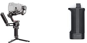 DJI RS 3 Combo – 3-Achsen Gimbal-Stabilisator, 3 kg Zuladung, automatische Achsensperren, 1,8 Touchscreen, RS-Stabilisierungsalgorithmus der 3. Generation, schwarz & RS BG21-Griff
