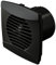 IPX5 Energy Efficient Axial Bathroom Extractor Fan with Back Draft Excluder | Wall or Ceiling Mounted | Low Profile, Silent Operation (100mm Standard, Black)