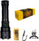 LED Taschenlampe 5800 Lumen, Wasserdicht IPX6 USB Aufladbar Fackel 5 Lichtmodi, Zoombar, Taschenlampe Batteriebetrieben, für Auto Notfall Survival Camping Outdoor Militär Polizei