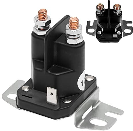 HEYCE Anlasser-Magnetrelais Aufsitzrasenmäher | Relais 12V | für Briggs 6911656, 745000, 745000MA, 745001, 807829, Husqvarna506558601, 532109946, 53210832