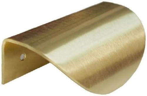 ZULOW Tiradores de armario de latón macizo, tiradores de tocador de cajón dorado, tiradores de cajón de cocina de cobre tirador de armario