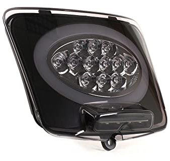 MOTO NOSTRA Rücklicht LED Slimstyle schwarz, kompatibel für Vespa GTS 125-300, GTV (2014-2018, Facelift) Ersatz Rückleuchte
