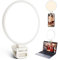 ACMEZING Clip-On Ring Light for Laptop & Phone, Upgraded 60-LED Full-Screen Anti-Glare Light with 3 Color Modes & Dimmable Brightness, Perfect for Zoom, TikTok, Selfies, Video Calls