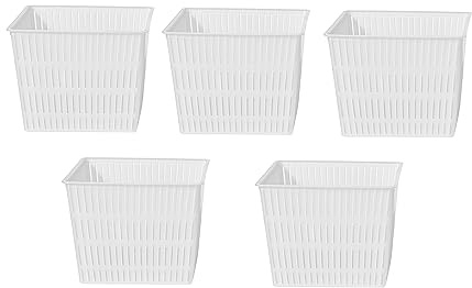 5 x Käseform 10.2 x 8.6cm – Kunststoff-Käseform | Korb für Käse | Quadratische Käseform