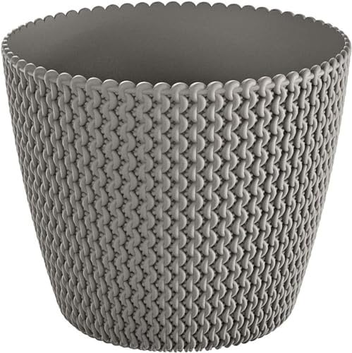 B2C Plant Pots Indoor Outdoor Plastic Flowerpot 13cm to 40cm Small Medium Large Splofy 6 Colours (30cm, Grey)