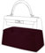 DGAZ Handtasche Tasche Organizer, Seide Innentasche für Kelly Pochette/Mini/20/25/28/32/35/40/42/50, Seidige Berührung Taschenorganizer Shaper Einsatz (Rouge h, KL35)