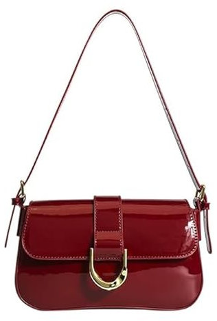 YANROSE Kirschrote Geldbörse Y2K Kleine Umhängetasche für Damen Handtasche Clutch Etro Crossbody Bag Satchel (Farbe: Rot), Rot