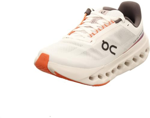 On Damen Cloudsurfer Next Laufschuhe, White/Flame, 37