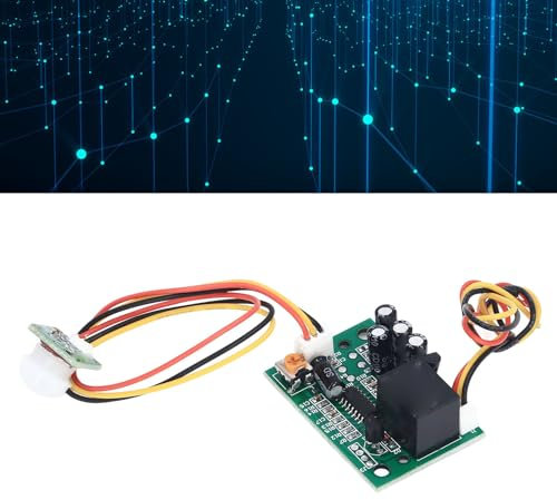 PIR Bewegungssensormodul 120 Grad Winkel Relaisausgang DC 12V Infrarotsensor Schaltmodul 3 5 Meter Erkennung 6S 30 Minuten Einstellbar für Werbemaschinen