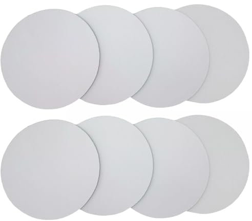 EXTREMEGRIPPRO Lot de 100 tapis de souris ronds à sublimation 5 mm avec dos en caoutchouc antidérapant