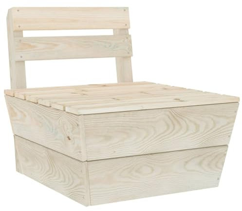 Rantry Palettensofa Mittelteil Garten Paletten Mittelsofa Sofa-Mittelstück Sofa Modular Möbel Sofa Gartensofa Gartenmöbel Palettenmöbel Einzelsofa Imprägniertes Fichtenholz