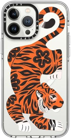 CASETiFY Clear iPhone 13 Pro Max Case [Not Yellowing / 6.6ft Drop Pro Maxtection/Compatible with Magsafe] - Fierce Tiger - Clear