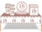 53Pcs Rose Gold 16th Birthday Party Tableware Decorations, Table Cloth Plates Napkins Cups Sets for Her Girls Birthday Table Decorations Gifts Dinnerware Supplies