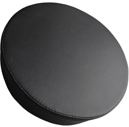 Amagogo Barhocker Ersatz-Sitzkissen, PU-Lederteil, strapazierfähiges Zubehör, Sitzfläche, Hocker für SPA, Gaming, Drehstuhl, Büro, Schwarz