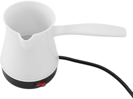 SIXRUN Türkische Elektrische Kaffeemaschine, Elektrischer Türkischer Kaffeekessel 300 Ml, Schnelle, Gleichmäßige Erwärmung, Türkische Elektrische Kaffeemaschine aus Edelstahl für Gelben