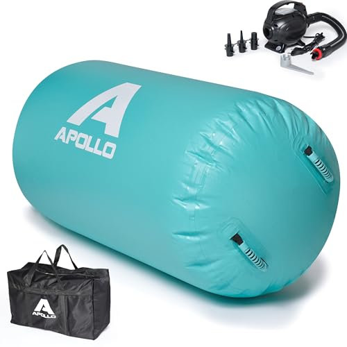 Apollo Air Roll Pro - Air Tracking Rolle für Erwachsene, auch zum Turnen für Kinder geeignet, erhältlich mit 60cm oder 75cm Durchmesser, aufblasbare Gymnastikrolle für zuhause, Outdoor Training