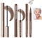 2 Wimperntusche Und 1 Eyeliner Für Ältere Frauen Über 60 Mit Dünner Werdenden Wimpern, Lang Anhaltende Wischfeste Verlängernder Und Voluminöser Mascara, Wasserfeste Eyeliner Pen für Reife Frauen-Braun
