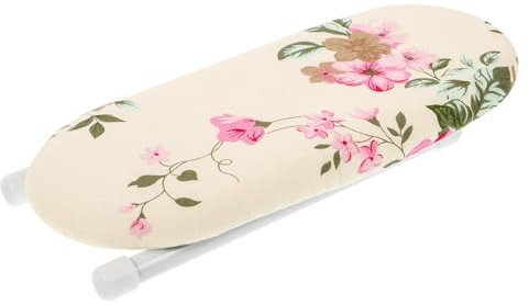 Cabilock Mini Tabla de Planchar con Tubo de Metal Engrosado Rejilla de Planchado Portátil para Puños Cuello Y Mangas Resistente a Altas Temperaturas Suave para Viajes en Casa
