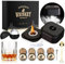 Elektrischer Whisky Smoker Set mit 4 Holzchips, Whisky Gläser & Eisball-Form, Wiederaufladbare Cocktail Smoker Kit, Drink Smoke-r Geschenk für Vater, Cocktail Liebhaber