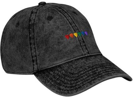 Merchbaendchen Shop Vintage Rainbow Hearts Cap