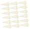 Zerodeko 4 ensembles Conteneur À Rouleaux D'Œufs En Bois Petits Cornets De Nourriture Roulés Réalistes Cornets De Crème Glacée De Fête En Forme De Cône De Fête Pour 100 pièces * 4