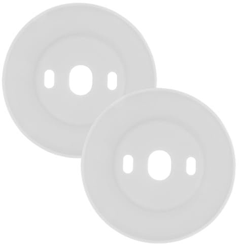 Vaguelly 2pcs Thermostat Protective Cover Wall Plate Trim Silicone Compatible Nest Thermostat Back Plate for Wall Mounting Nest Trim Kit