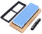 Professional Double Sided Sharpening Stone 2000 Grit 5000 Grit Knife Sharpener Whetstone for Kitchen Pocket White Corundum Oilstone Blue 35.7oz