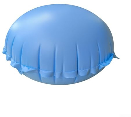 Aufblasbares Schwimmbadkissen, aufblasbares rundes Poolkissen, Winterabdeckung Schutz für oberirdische Pools, für Pools mit 120 cm / 150 cm Durchmesser (150 cm + Seil)