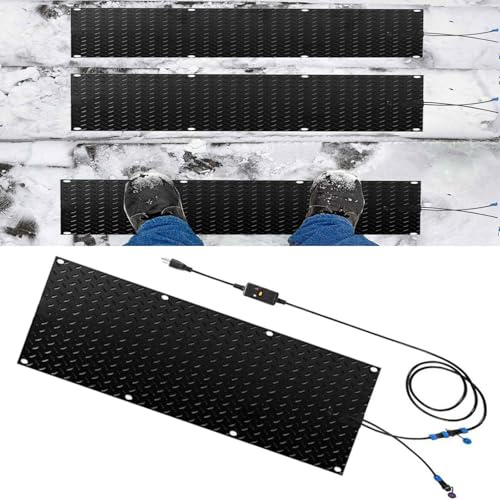 Schneeschmelzmatte for Einfahrten und Treppen im Freien – for Entfernen von Schnee und Eis im Winter (40 x 120 cm)(30x60cmx1Pcs)