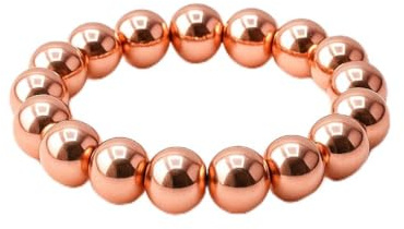 PURAJA Edelsteinring aus echtem Naturstein: Hämatit | Elastischer Anti Stress Ring | Perlenring aus hochwertigen Mineralien