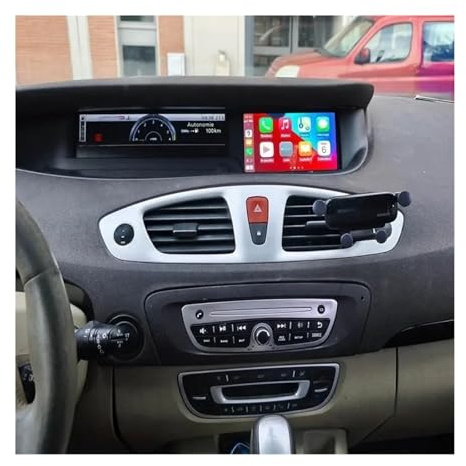 Reproductor multimedia estéreo para automóvil OEM compatible con Renault Grand Scenic 3 2009-2016 GPS CarPlay Pantalla táctil de 7 Sin cargador de DVD WIFI BT MP3 FM(2G 32GB 4 Core)