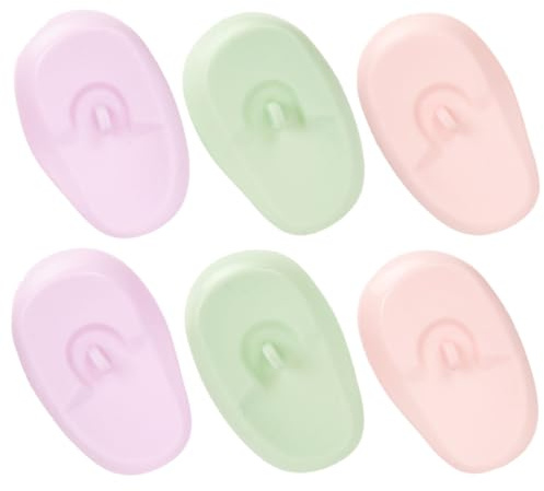 ASAKKURA Cache-Oreilles Silicone Souple 3 Paires Protection Auditive pour Teinture Cheveux Usage Salon et Soins Capillaires Professionnels