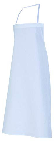 Velilla 11 Delantal Peto, 100% Algodón, Color Blanco, Talla Unica