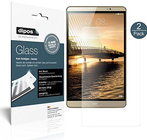 dipos 2x Displayschutzfolie 9H matt für Huawei Mediapad M2 8.0