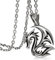 Cupimatch Drachen Halskette Herren Gothic Drache Kette Anhänger Edelstahl 55cm für Jungen Männer, Silber