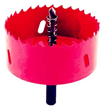 M42 HSS Bi-Metal Hole Saw with Hexagon Adapter and Centring Drill for Wood Iron Sheet Pipe Plastic (70MM)