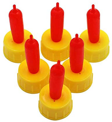 VOANZO 6 Pieces Sheep Nipple Milk Drink Nipple Soft Rubber Pacifier For Teat Feed Orphaned Lamb Pup Dog Foal Calf