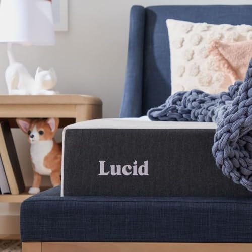 LUCID Kaltschaummatratze, 20cm hoch, mit Bambuskohle & Gelschaum - atmungsaktiv - Weich H2 Matratze - Rollmatratze für einfachen Versand, 100 x 200 cm, Weiß